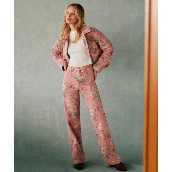 Sezane Denim - Sezane The Wide Leg Trousers in Almeria Print